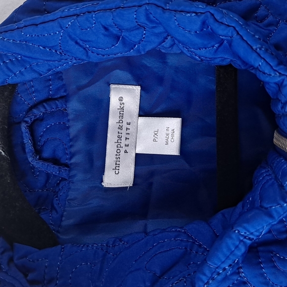 Christopher & Banks Blue Quilted Vest - Picture 2 of 4